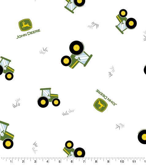John Deere® Nursery Tractor Toss Cotton Fabric